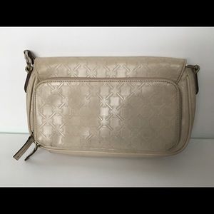 Tan Villager Liz Claireborne Purse Clutch Bag